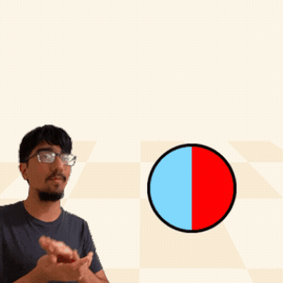 A Man Wearing Glasses Stands In Front Of A Sticky + Speedy Stickyspeedy Logo GIF