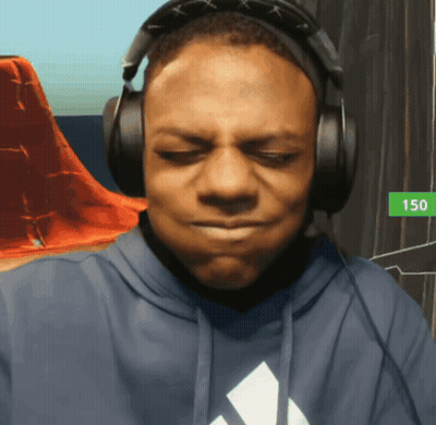 A Man Wearing Headphones And A Blue Adidas Hoodie GIF
