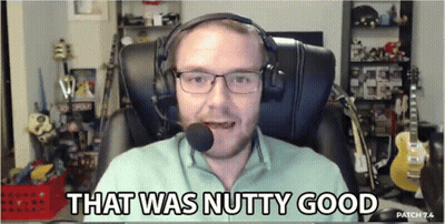A Man Wearing Headphones And A Microphone Is Saying That Was Nutty Good GIF