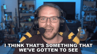 A Man Wearing Headphones And A Microphone Says " I Think That 'S Something That We 'Ve Gotten To See " GIF