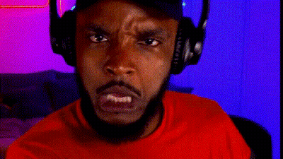 A Man Wearing Headphones And A Red Shirt Is Asking The Question " Dafuq " GIF