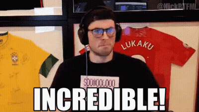 A Man Wearing Headphones And A Shirt That Says Lukaku GIF