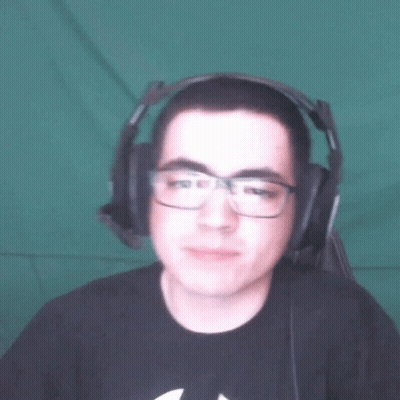 A Man Wearing Headphones And Glasses Says " I 'M Broke " GIF