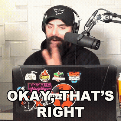 A Man Wearing Headphones Behind A Laptop That Says Okay That 'S Right GIF