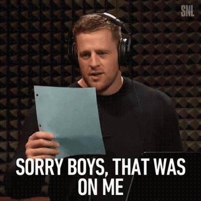 A Man Wearing Headphones Is Holding A Piece Of Paper And Saying Sorry Boys That Was On Me GIF