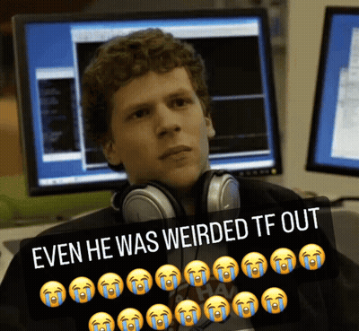 A Man Wearing Headphones Is Sitting In Front Of A Computer With A Caption That Says Even He Was Weirded Tf Out GIF