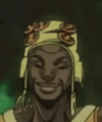 A Man Wearing Headphones Is Smiling And Wearing A Blue Adidas Hoodie GIF
