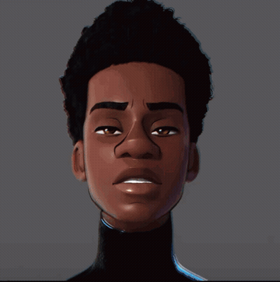 A Man Wearing Headphones Looks At The Camera With A Blue Sky Behind Him GIF