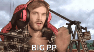 A Man Wearing Headphones Says Big Pp GIF