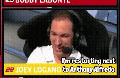A Man Wearing Headphones Says I 'M Restarting Next GIF