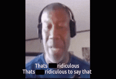 A Man Wearing Headphones Says Thats Ridiculous GIF