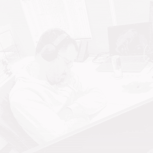 A Man Wearing Headphones Sleeping In Front Of A Laptop With The Words Ugh Nap Time Above Him GIF
