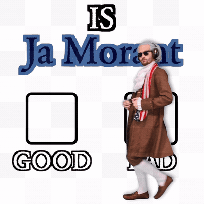 A Man Wearing Headphones Stands In Front Of A Checklist That Says " Is Jamont Good And Bad " GIF