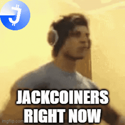 A Man Wearing Headphones With The Words Jackcoiners Right Now Below Him GIF