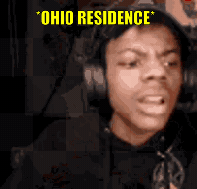 A Man Wearing Headphones With The Words Ohio Residence Written Above Him GIF