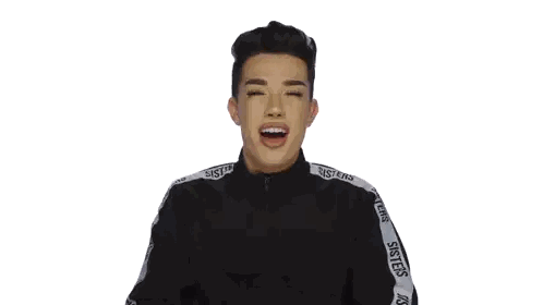 A Man Wearing Makeup And A Jacket That Says Sisters On The Sleeves Sticker