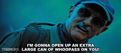 A Man Wearing Sunglasses And A Baseball Cap Says I 'M Gonna Open Up An Extra Large Can Of Whoopass On You GIF