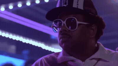 A Man Wearing Sunglasses And A Hat That Says ' Denver ' On It GIF