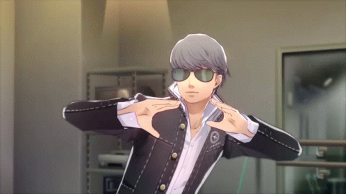 A Man Wearing Sunglasses And A Jacket That Says ' Tokyo ' On The Sleeve GIF