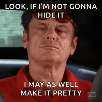 A Man Wearing Sunglasses And A Red Shirt Says Look If I 'M Not Gonna Hide It .. GIF