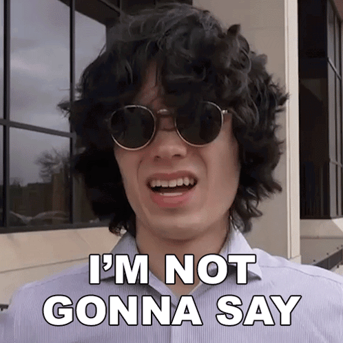 Man In Sunglasses Say I Won't Say GIF