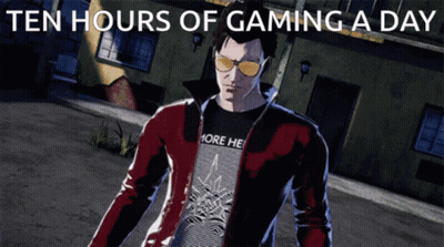 A Man Wearing Sunglasses And A Shirt That Says " More Hell " GIF