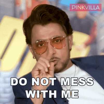 A Man Wearing Sunglasses And A Suit Says " Do Not Mess With Me " GIF