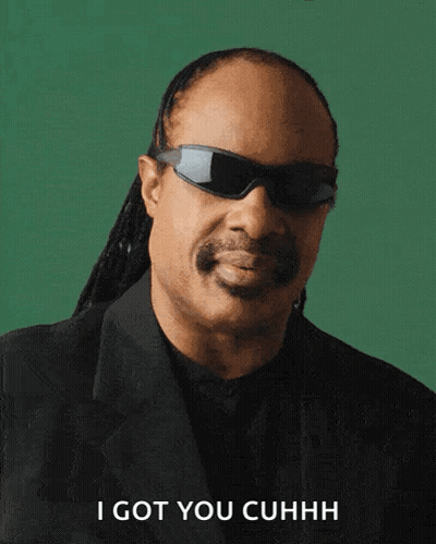 A Man Wearing Sunglasses And A Suit Says " I Got You Cuhhh " GIF