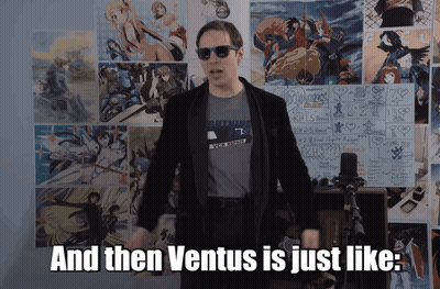 A Man Wearing Sunglasses And A Tommy Hilfiger Shirt Stands In Front Of A Wall Covered In Anime Posters GIF