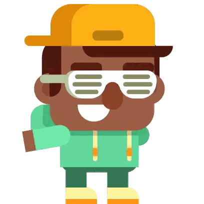 A Man Wearing Sunglasses And A Yellow Hat Is Smiling Sticker