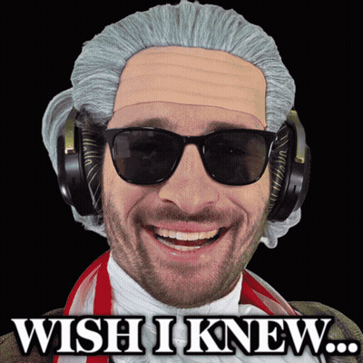A Man Wearing Sunglasses And Headphones With The Words Wish I Knew GIF