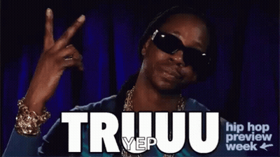 A Man Wearing Sunglasses Giving A Peace Sign With The Words Hip Hop Preview Week Below Him GIF