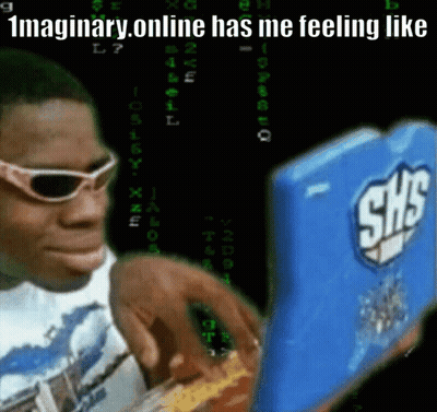 A Man Wearing Sunglasses Is Looking At A Blue Shs Toy GIF