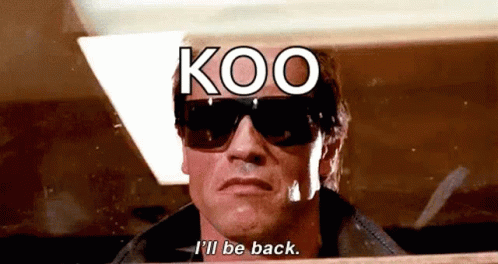 A Man Wearing Sunglasses Is Saying I 'Ll Be Back . GIF