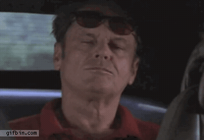 A Man Wearing Sunglasses Is Sitting In A Car With The Words Deal With It Below Him GIF