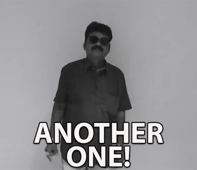 A Man Wearing Sunglasses Says Another One In A Black And White Photo GIF