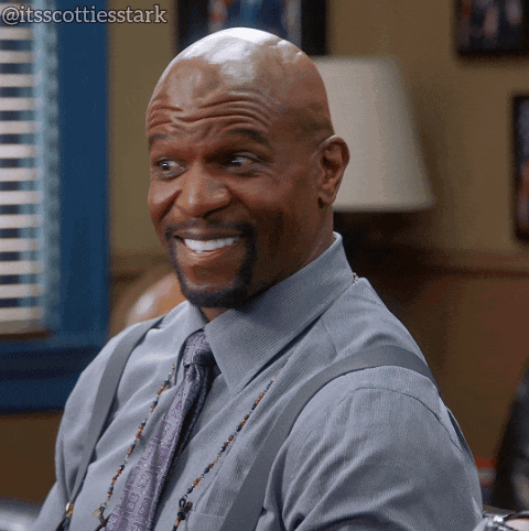 A Man Wearing Suspenders And A Tie Smiles For The Camera With The Hashtag @Itsscottiesstark GIF
