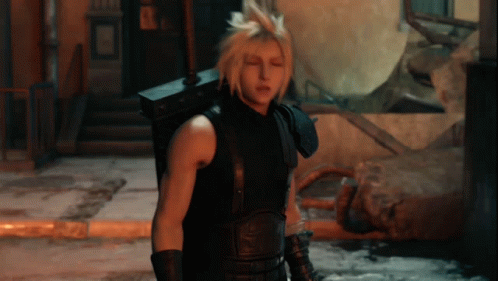 A Man With A Backpack On His Back Is Walking Down A Street . GIF