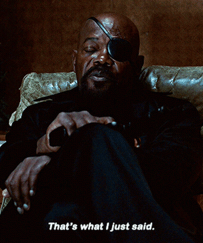 A Man With A Bandage On His Eye Is Sitting On A Couch And Says " That 'S What I Just Said " GIF