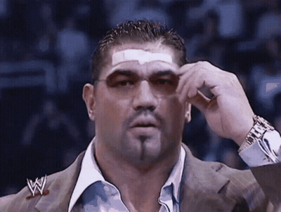 A Man With A Bandage On His Forehead Is Wearing Sunglasses GIF