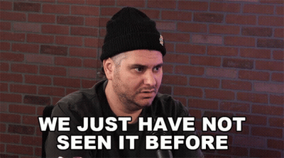 A Man With A Beanie On Says We Just Have Not Seen It Before GIF