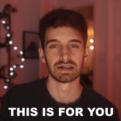 A Man With A Beard And A Black Shirt Says This Is For You GIF