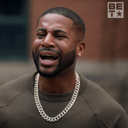 A Man With A Beard And A Chain Around His Neck Says " Are You Serious " GIF