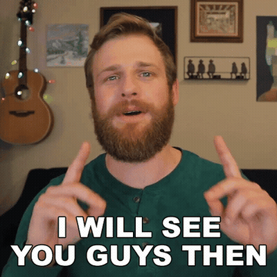 A Man With A Beard And A Green Shirt Says I Will See You Guys Then GIF