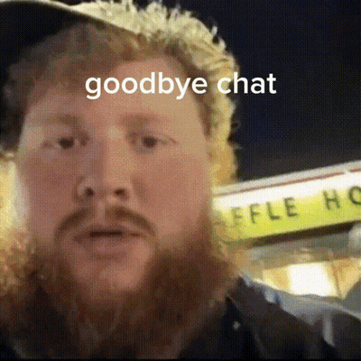 A Man With A Beard And A Hat Says Goodbye Chat GIF