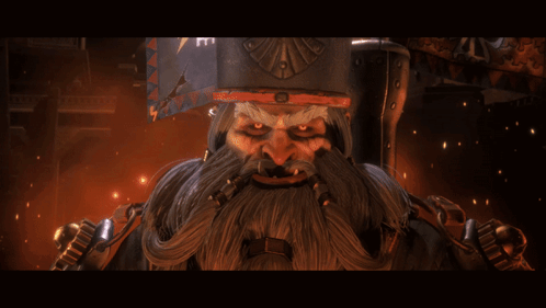 A Man With A Beard And A Hat That Says ' Ec ' On It GIF