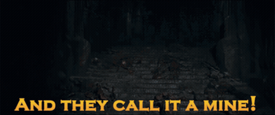 A Man With A Beard And A Helmet Says " And They Call It A Mine " GIF
