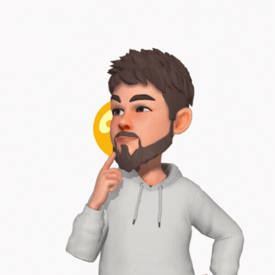 A Man With A Beard And A Question Mark Behind Him GIF