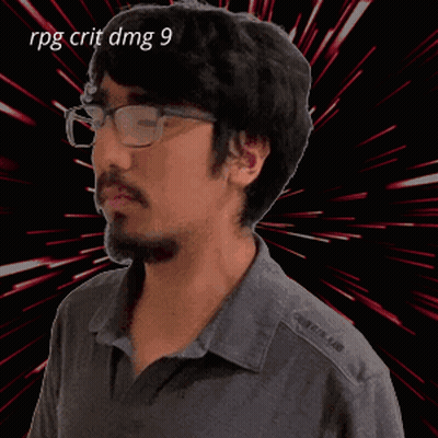 A Man With A Beard And Glasses Has The Word Critical Written On His Face GIF