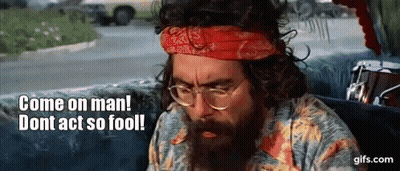 A Man With A Beard And Glasses Is Sitting In A Car And Says Come On Man Dont Act So Fool GIF